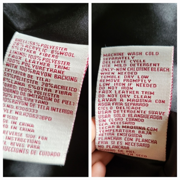 Hydraulic Buffalo Plaid Asymmetrical Blend Moto Jacket Size L - Picture 13 of 15